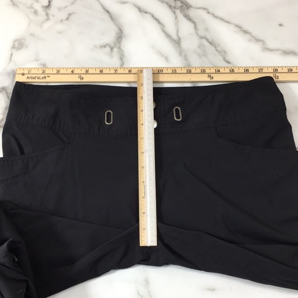 Columbia Black Trail Convertible Capri Pants Womens 14 Omni Shield Hiking - Picture 6 of 13